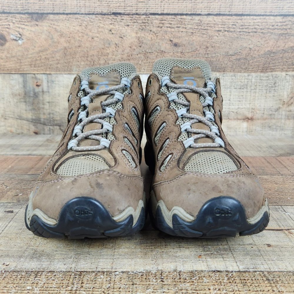 Oboz Sawtooth II Waterproof Women Sz 9.5 Low Hiking Shoes Tan Outdoor Shoes - Picture 2 of 9